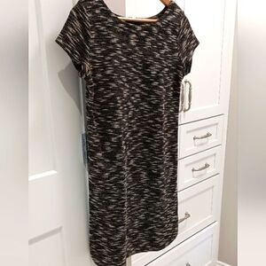 LOFT Woven Textured Short Sleeve Dress Sz XSMALL